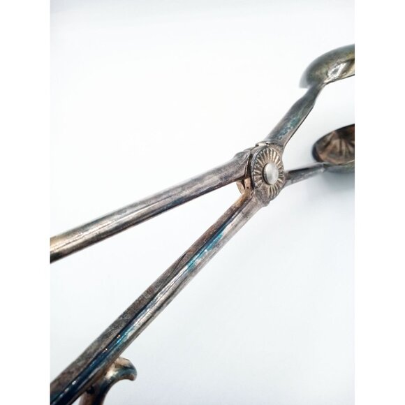 Salad Serving Tongs Silver Plated Metal Vintage 10 In Unbranded Kitchen Utensils - Picture 15 of 16